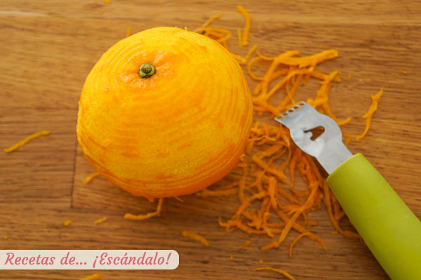 Ralladura de piel de naranja