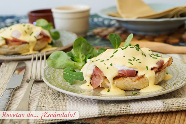 Receta de huevos benedict o huevos benedictinos, te van a quedar perfectos
