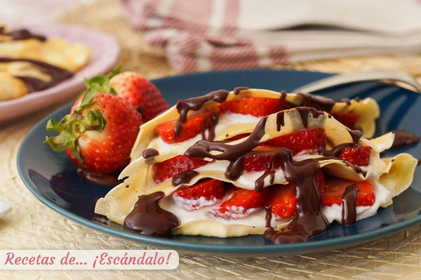 Receta de masa de crepes con thermomix, quedan de 10