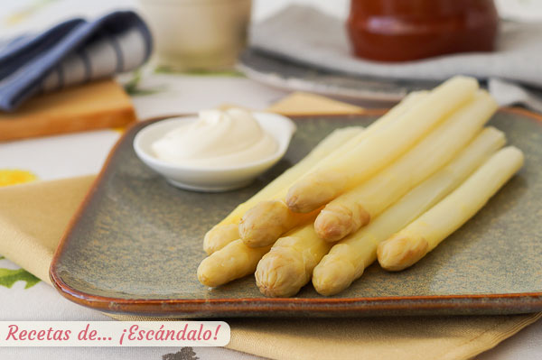 Receta para cocer esparragos blancos frescos, quedan exquisitos