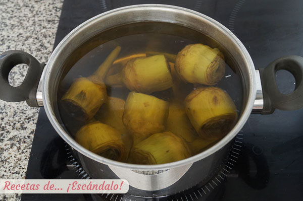 Alcachofas cocidas