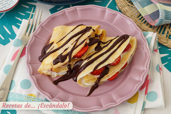 Como hacer masa de crepes dulces o salados, muy faciles y de 10