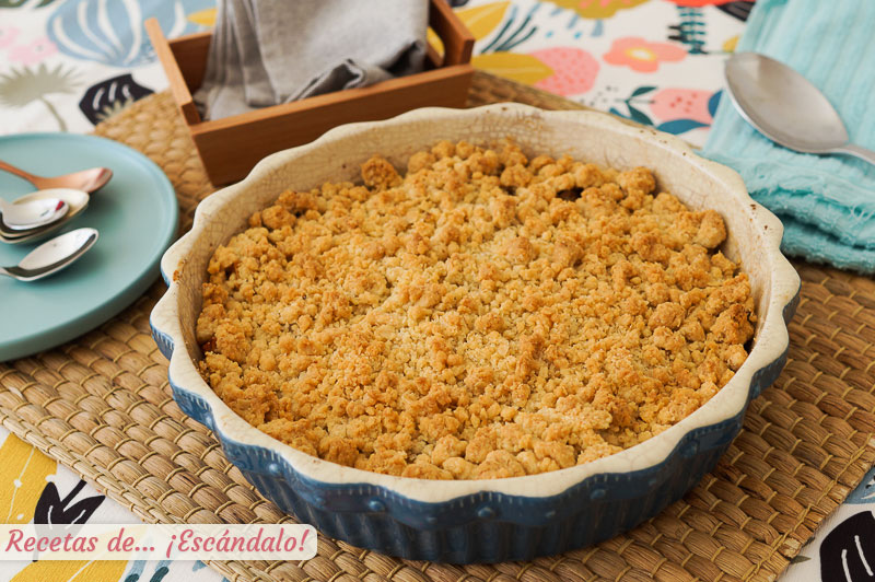 Crumble de manzana o apple crisp, un postre fantastico