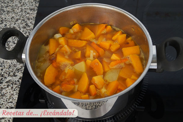 Crema de calabaza casera