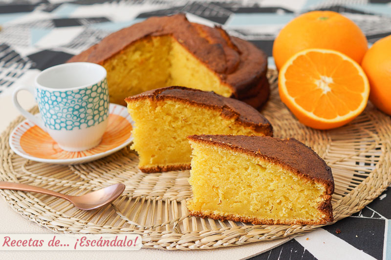 Bizcocho de naranja con thermomix, muy facil y sabroso