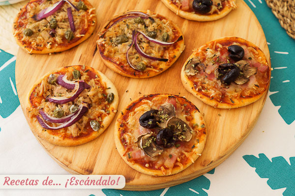 Como hacer mini pizzas expres con masa casera rapida y 2 recetas para triunfar