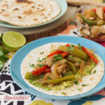 Fajitas de pollo y verduras
