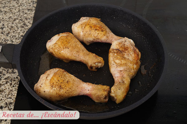 Muslos de pollo a la plancha