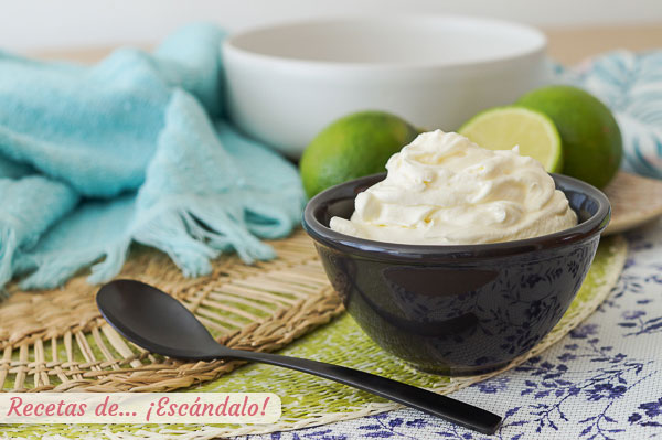 Receta de crema agria, sour cream o nata agria casera, rapida y facil