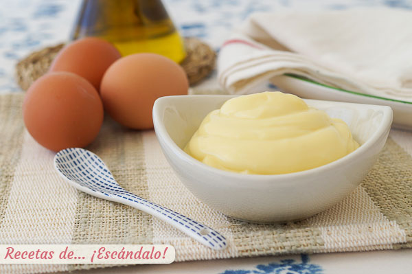 Receta de mayonesa casera con Thermomix, muy rapida y sencilla