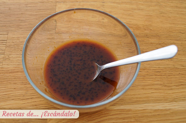 Salsa asiatica de ostras y de soja