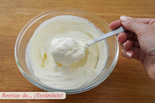 Textura crema agria o sour cream