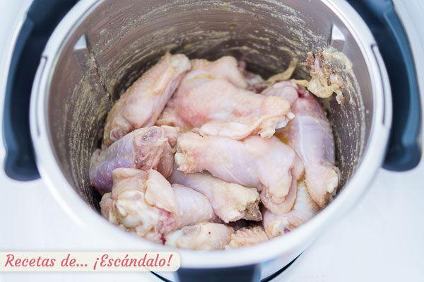 Alitas de pollo al ajillo thermomix