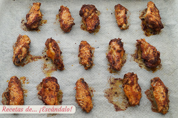 Alitas de pollo al horno