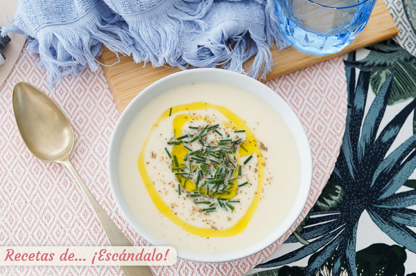 Como hacer vichyssoise con Thermomix, una crema fria de puerros irresistible