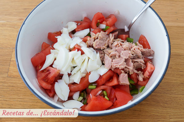 Ingredientes pipirrana tradicional