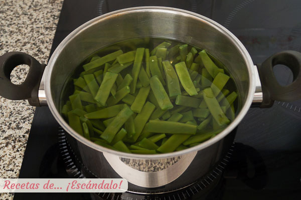 Judias verdes cocidas