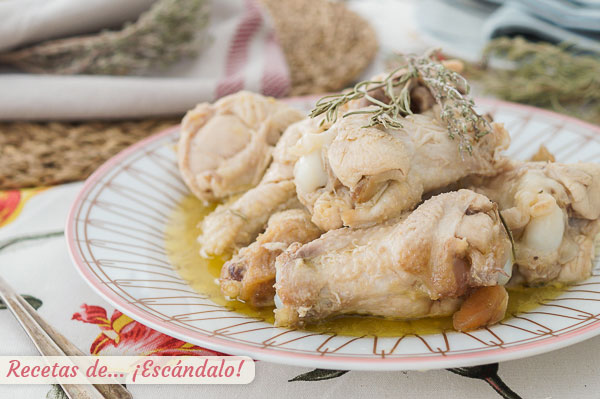Receta de pollo al ajillo con Thermomix, sencilla y muy rica