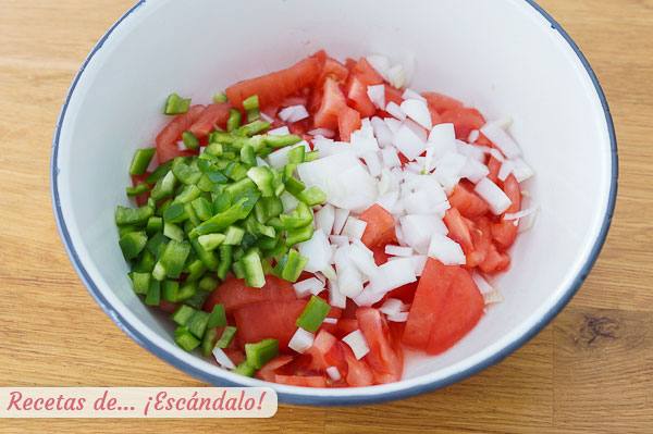 Verduras pipirrana