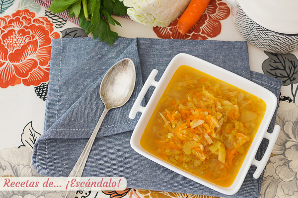 Como hacer sopa juliana, una receta tradicional y saludable repleta de verduras