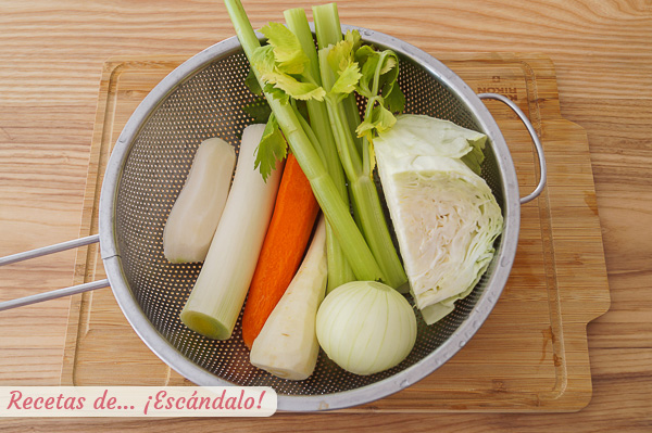 Ingredientes sopa juliana tradicional