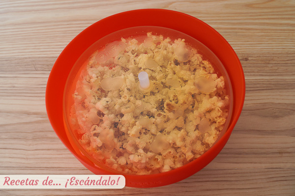 Receta palomitas de maiz caseras microondas