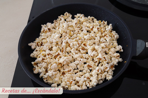 Receta palomitas de maiz en sarten