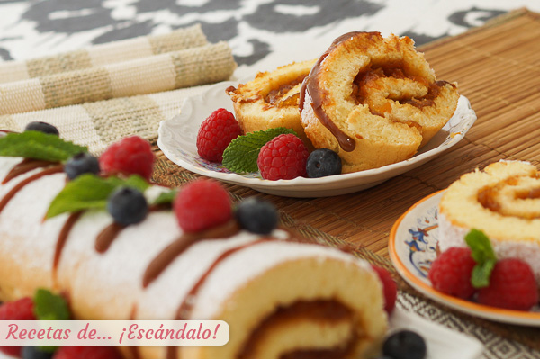 Brazo de gitano relleno casero
