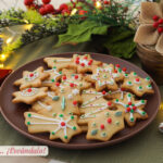 Galletas de Navidad de mantequilla decoradas