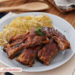Costillas a la miel al horno