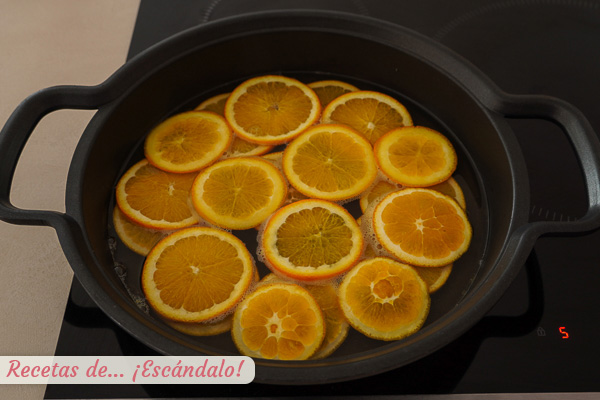 Naranjas confitadas caseras