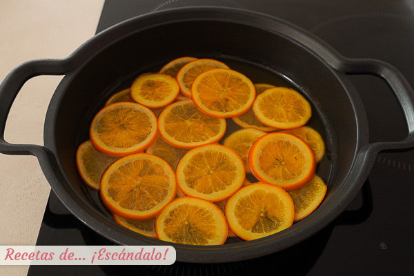 Naranjas confitadas