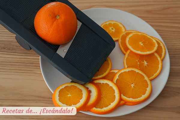 Naranjas frescas para confitar