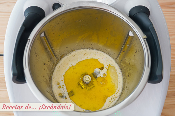 Aceite y leche tarta manzana thermomix
