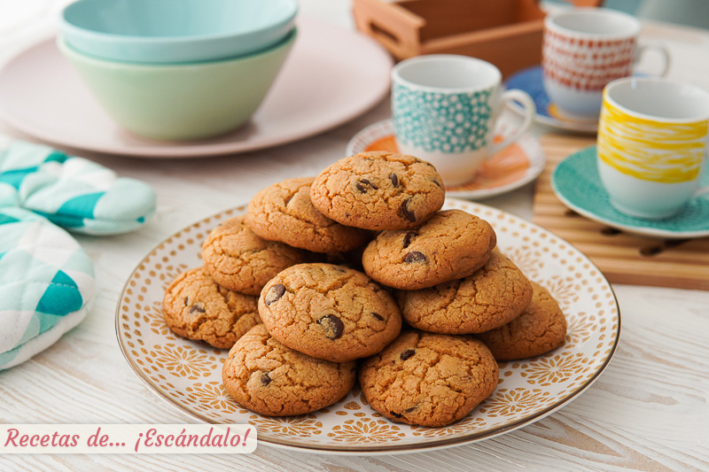 Cookies americanas, las famosas galletas con pepitas de chocolate