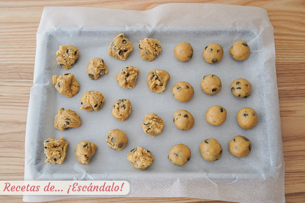 Cookies galletas caseras con chocolate
