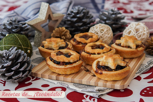 Receta de mince pies, los pasteles dulces de fruta navidenos ingleses