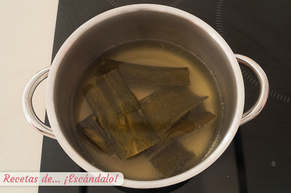 Alga kombu para caldo dashi