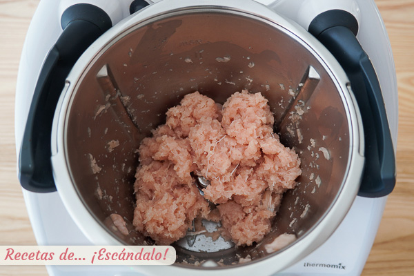 Pechuga de pollo picada thermomix