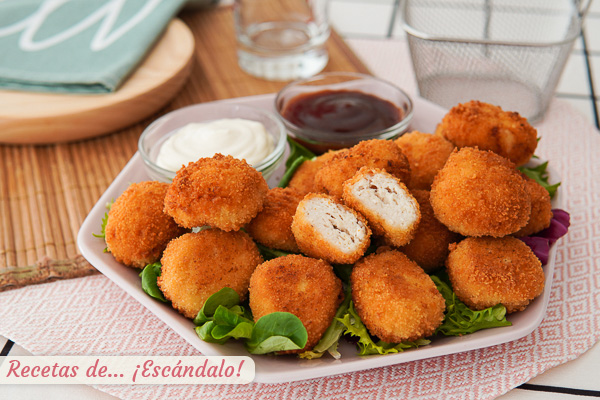 Receta de nuggets de pollo caseros con Thermomix, jugosos ricos