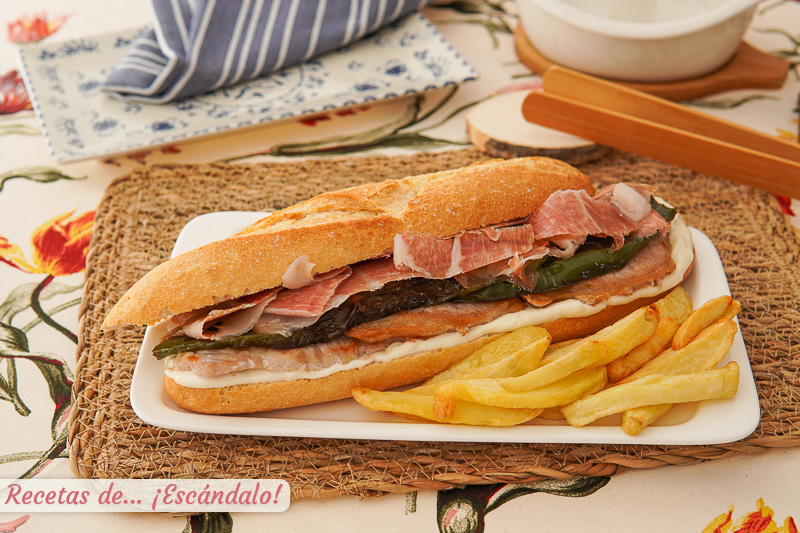 Receta de serranito, un bocadillo típico andaluz