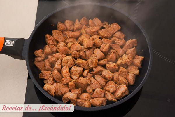 Zorza gallega o picadillo de chorizo casero