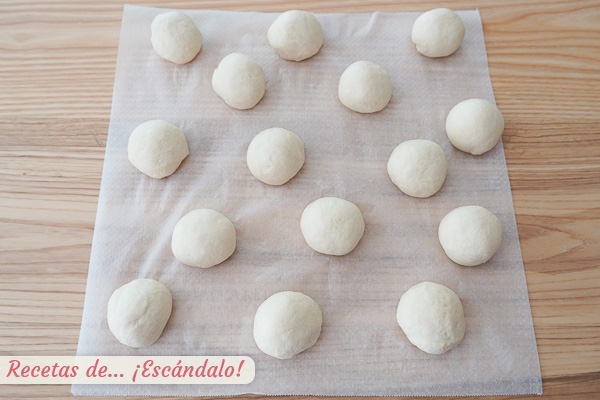 Bolitas masa pan de leche