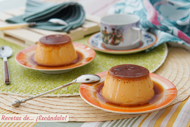 Flan de huevo casero en Thermomix, cremoso y muy facil