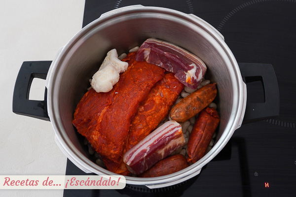 Ingredientes cocido montanes