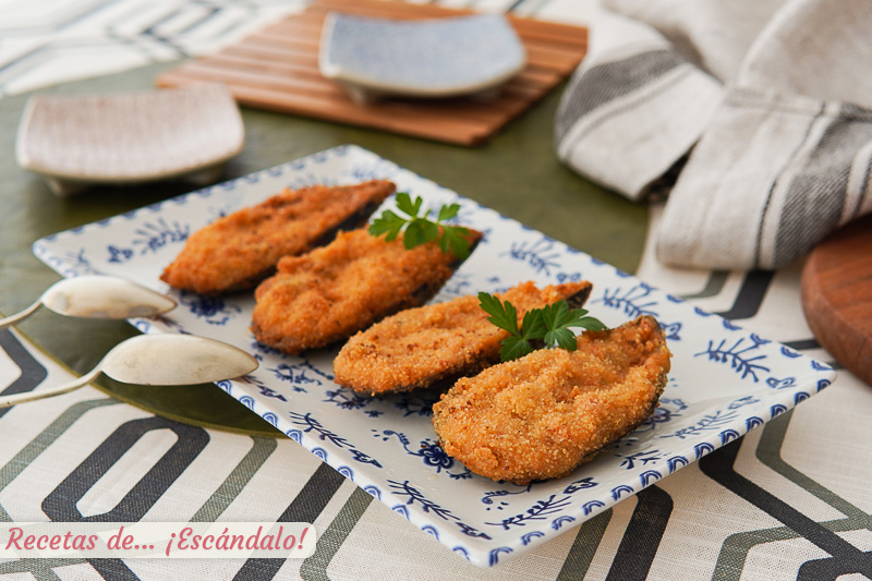 Mejillones tigre, los clasicos mejillones rellenos con bechamel