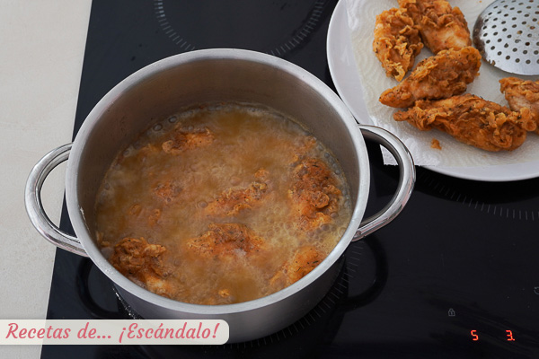 Pollo frito casero estilo kfc