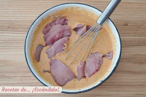 Pollo marinado especias kfc kentucky