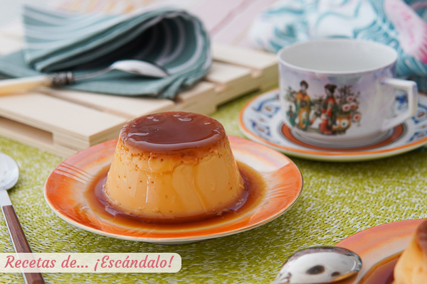 Receta de flan de huevo casero en Thermomix, cremoso y muy facil
