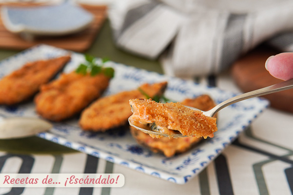 Receta de mejillones tigre, los clasicos mejillones rellenos con bechamel